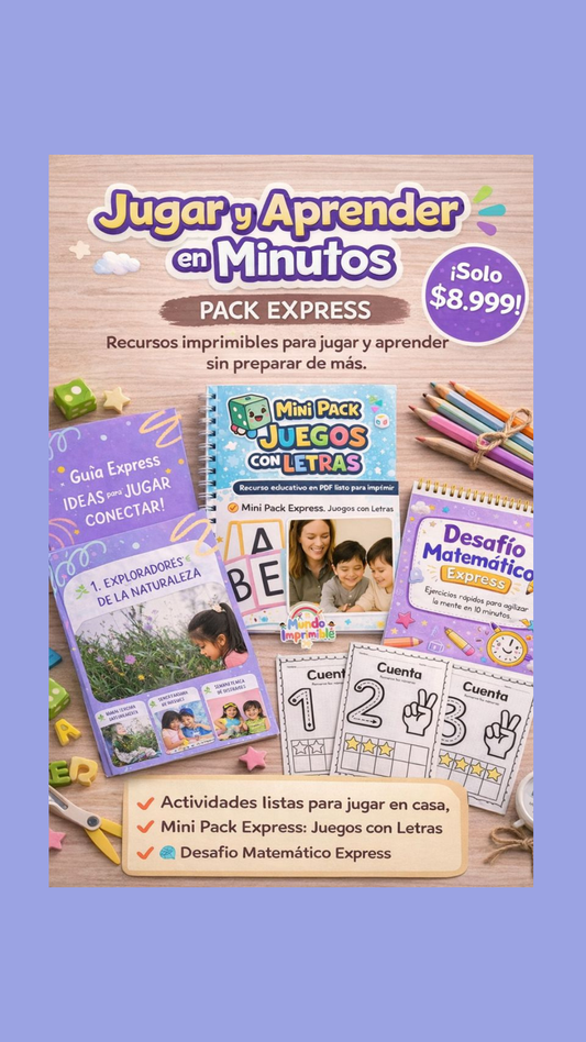 📦 Pack Express · Jugar y Aprender en Minutos